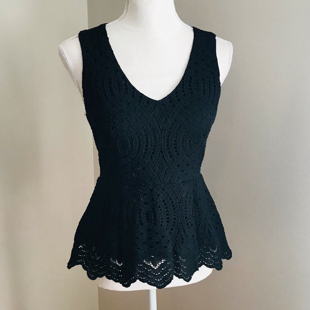 Willow & Clay Peplum Lace Top